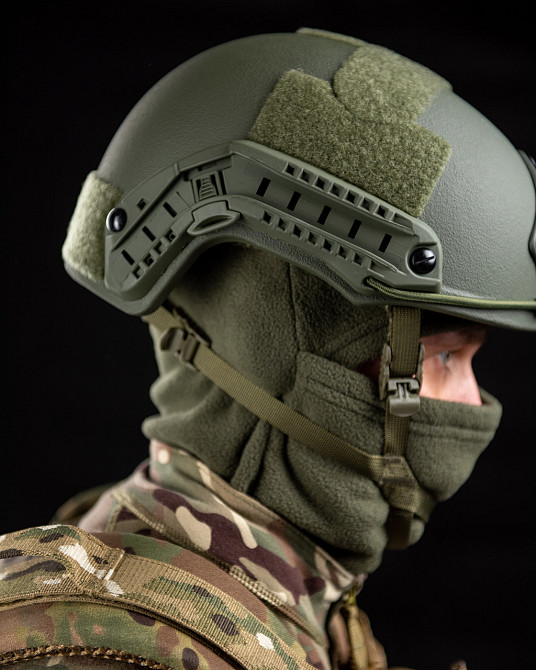 Шолом тактичний балістичний кевларовий із кавером чохлом у подарунок Олива WENDY система венді Одеса - фото 2