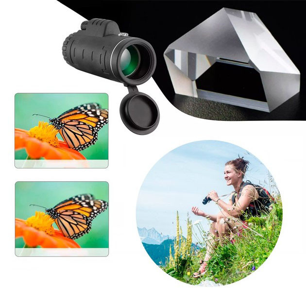 Монокуляр UN-3012 40X60 сверхмощный легкий компактный с двойной фокусировкой NU-57 Львов - изображение 7