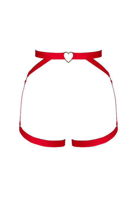 Портупея пояс Obsessive Elianes harness, красная, XS/S Sex Aura Киев - изображение 7