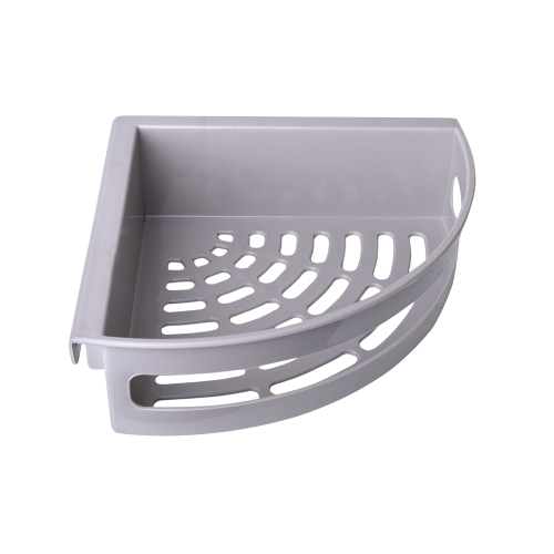 Полиця для ванної кімнати кутова пластик какао Алеана Житомир