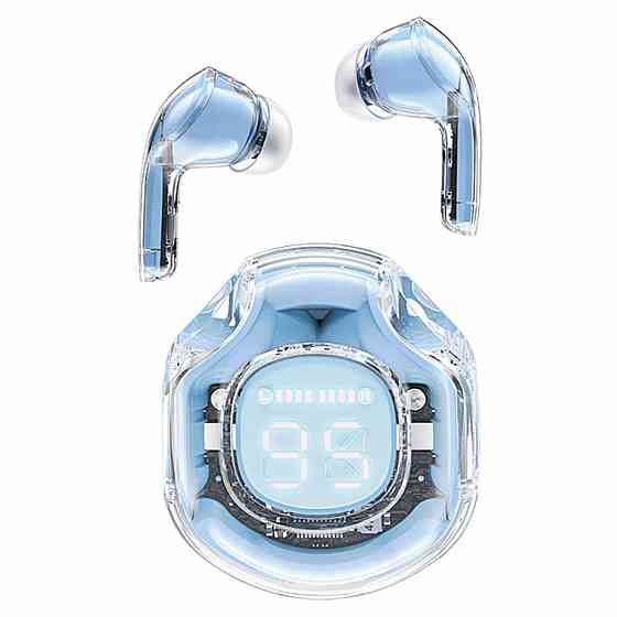Навушники ACEFAST T8 Crystal color (2) bluetooth earbuds Ice Blue Київ