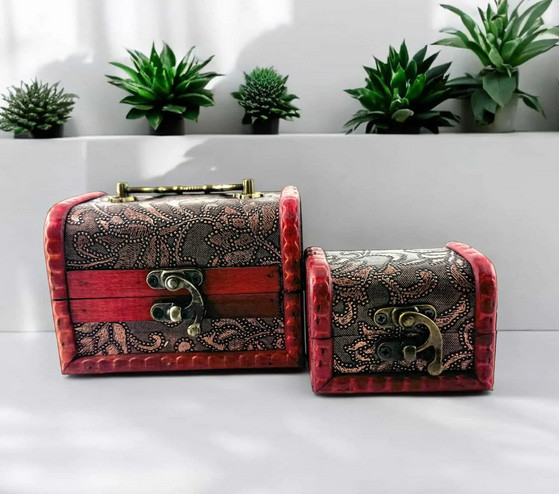 Сундучки для украшений дерево набор 2 шт Киев - изображение 1