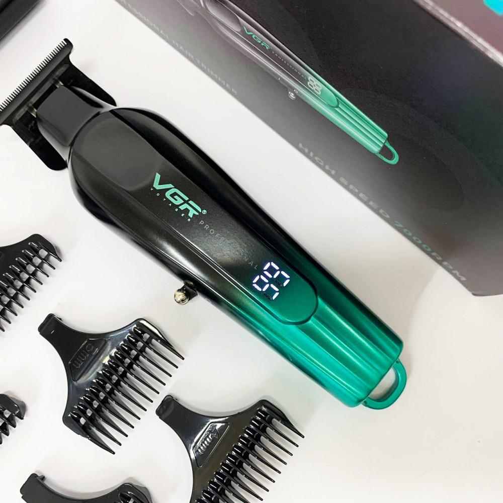 Машинка для стрижки голови, Професійний бездротовий триммер, Професійний тример для гоління FI-46 Київ - фото 8