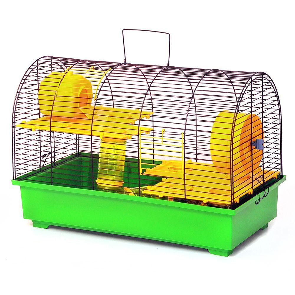 Клетка для грызунов Бунгало 4 Люкс металлическая с аксессуарами и дополнительным этажом (57х30х39 см), Лори Киев - изображение 1