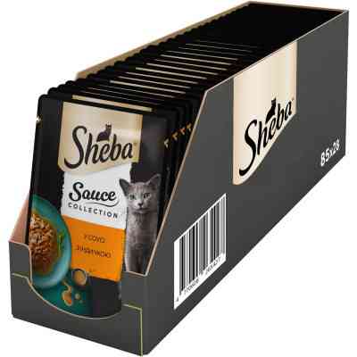 Вологий корм для кішок Sheba з індичкою в соусі 85 г (4770608265434) Вінниця