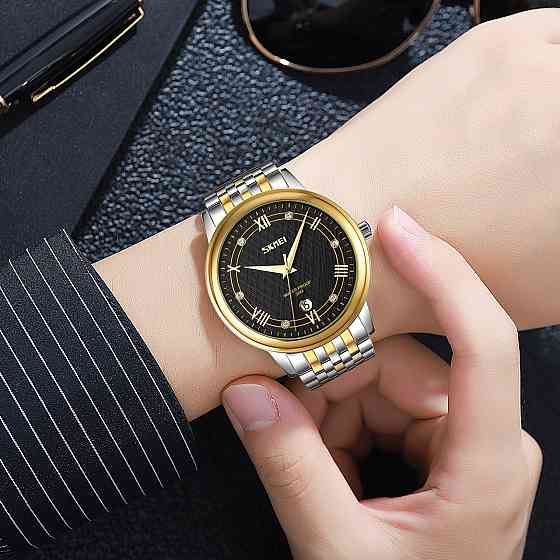 Skmei 9272TGDBK-B Gold/Silver-Black Men SBR Київ