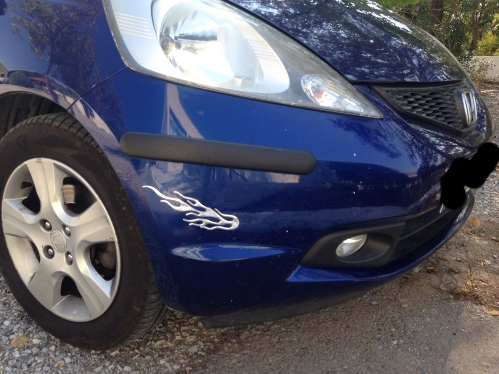 Наклейка на авто Вогонь Червоний опукла Київ - фото 4