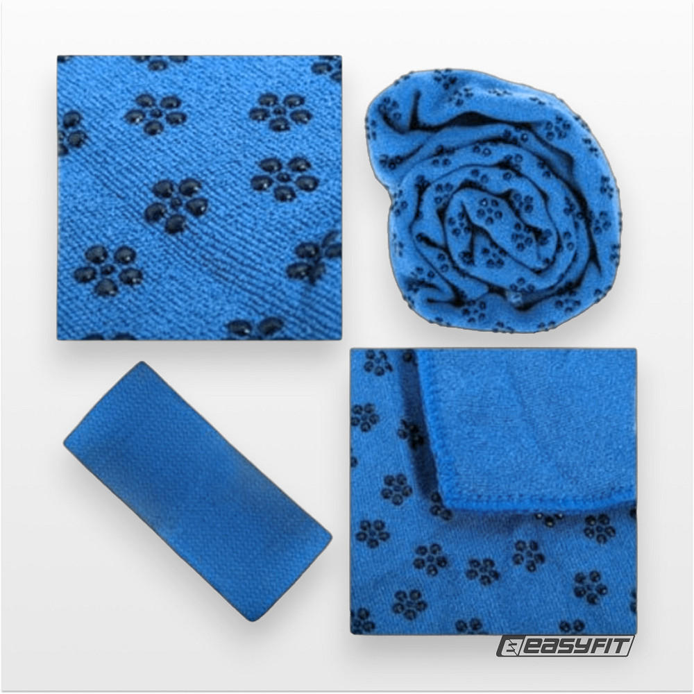 EasyFit Рушник для йоги EasyFit Yoga Mat Towel з мікрофібри (Синій) Коломыя - изображение 4