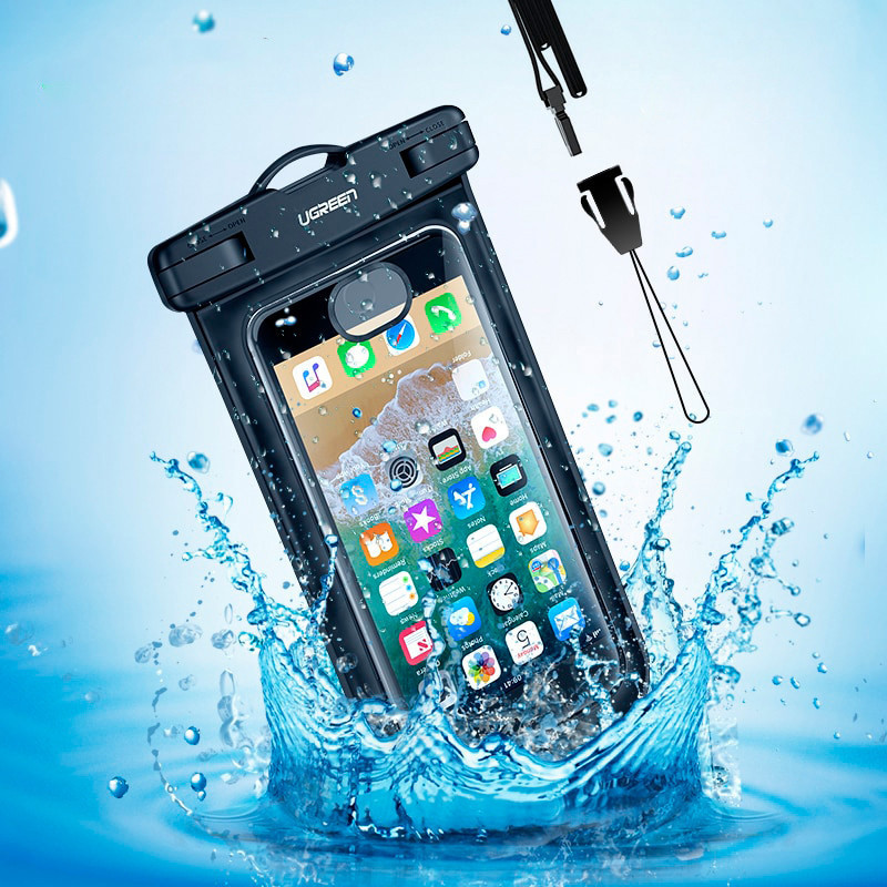 Захисний водонепроникний чохол Ugreen для телефону і документів (Чорний) Миколаїв - фото 1