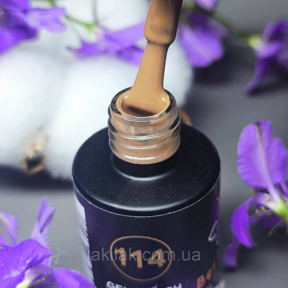 Гель-лак для нігтів Bee Nails 114 (блідо-коричневий) 8мл Херсон - фото 1