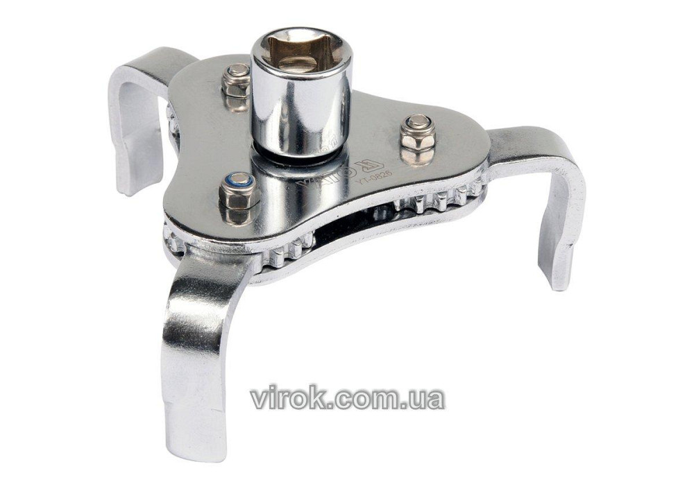 Ключ до оливного фільтру "краб" YATO, на квадр. 3/8", 1/2", 63-120мм, 3 ножки [12/36] Одеса - фото 1