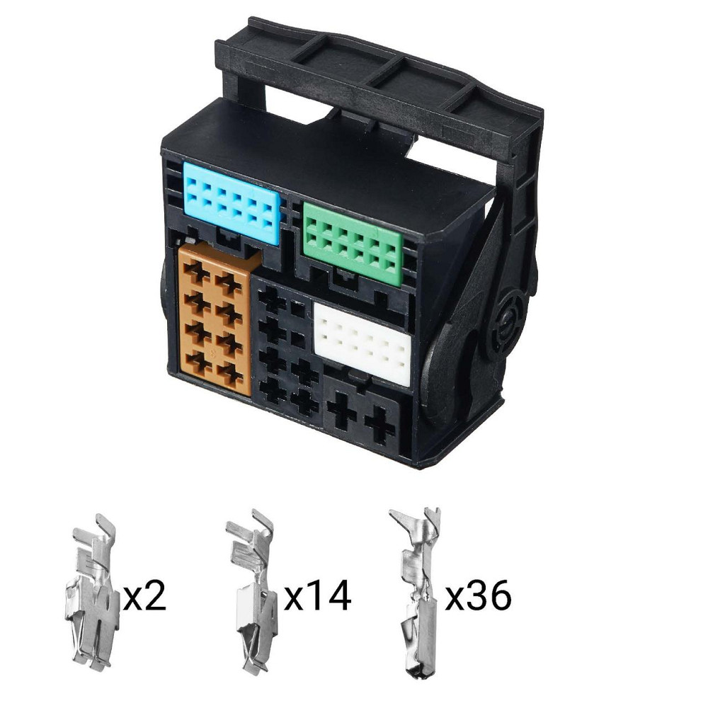 Електричний з'єднувач, 52-контактний, Магнітофон, Аккустика, Чорний, Пластик, Київ - фото 1