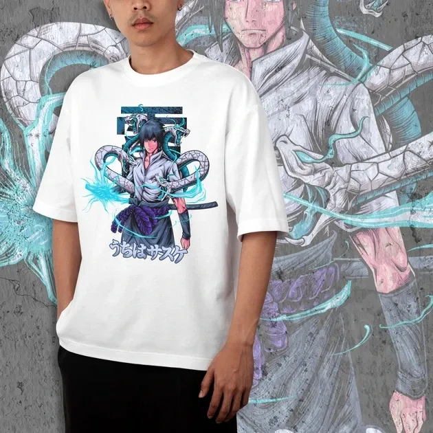 Футболка чоловіча з  принтом Наруто Саске Учиха 5 WE Розмір 48 Дніпро - фото 3