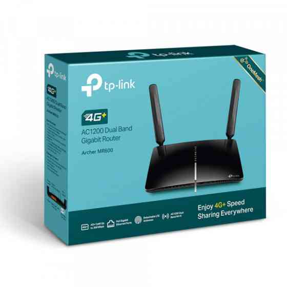 Маршрутизатор TP-Link Archer MR600, AC1200 4G LTE 3xGE LAN 1xGE WAN 1xSim Card Slot (Archer MR600) Київ