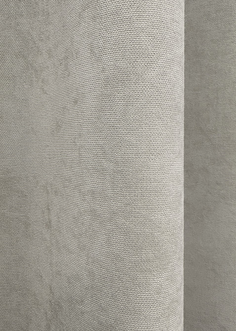 Комплект готових штор VR-Textil Мікровелюр Petek YL № 1803ш Світло-сірий 100х295 см 2 шт (31-843) Київ - фото 8