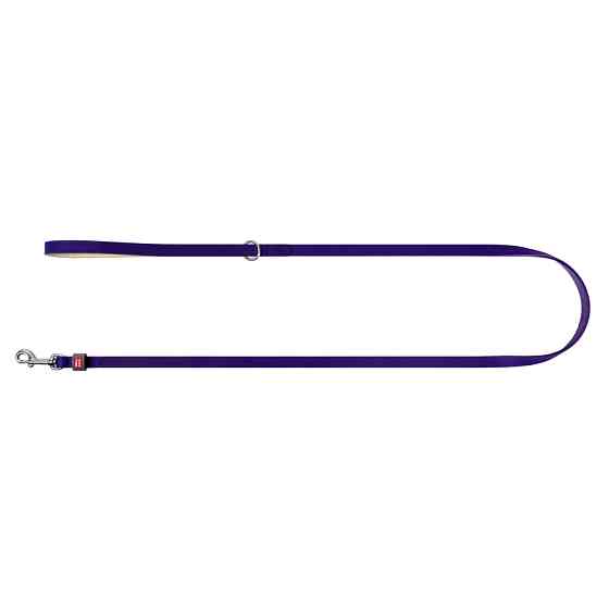 Повідець для котів та дрібних собак шкіряний WAUDOG Classic, XXS-XS, Ш 12 мм, Дов 122 см фіолет Коломия