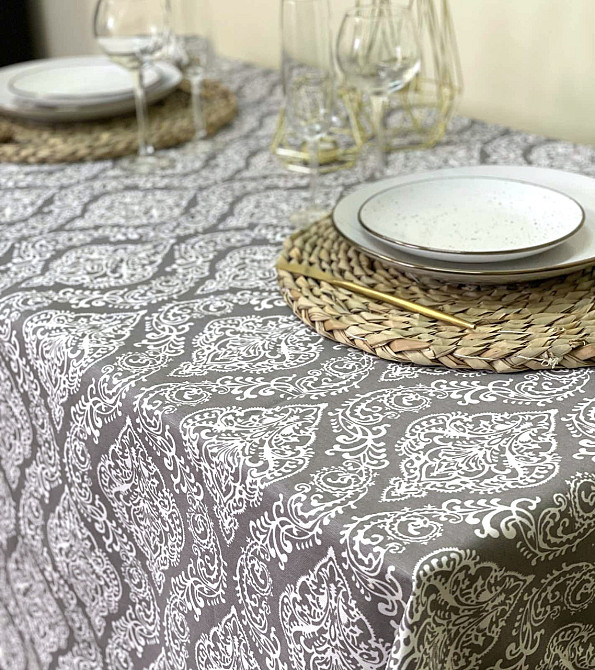 Ecotton Скатертина Ecotton DUCK 170х150 см водовідштовхувальна сіра 2016-20 Grey Киев - изображение 1