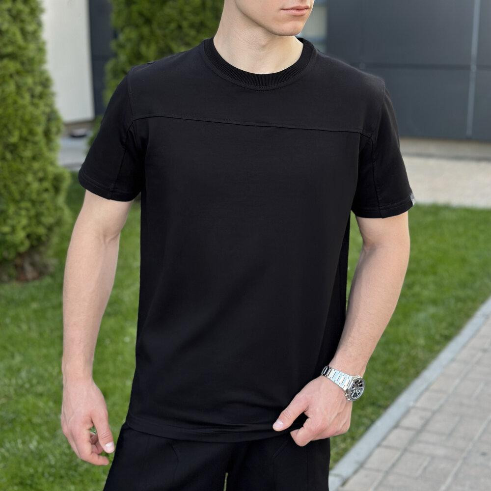 Чоловічий літній комплект шорти і футболка чорний Pobedov Barel Київ - фото 5