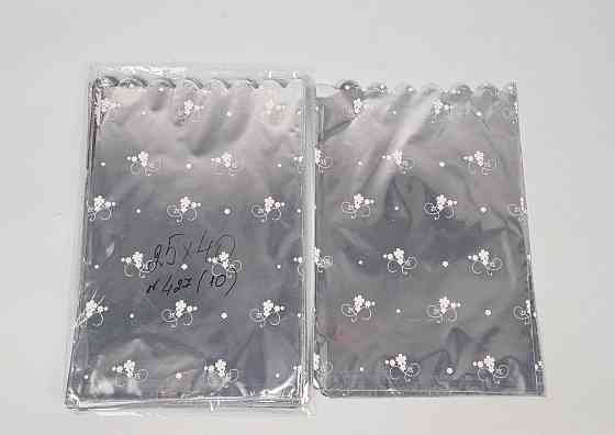 Пакет із малюнком для пакування подарунків (25*40) No427 (10) фольгований (ажурний) "Квітковий розпис" (100 Харків