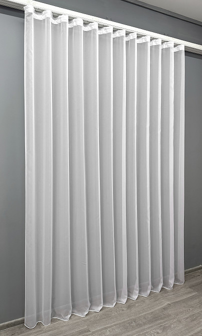 Тюль VR-Textil Вуаль 1903т Шифон однотонный Теплый белый 400х270 см (43-316) Киев - изображение 3