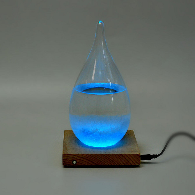 Барометры Штормгласс БОЛЬШАЯ Капля с LED подсветкой Storm glass Кременчуг - изображение 6