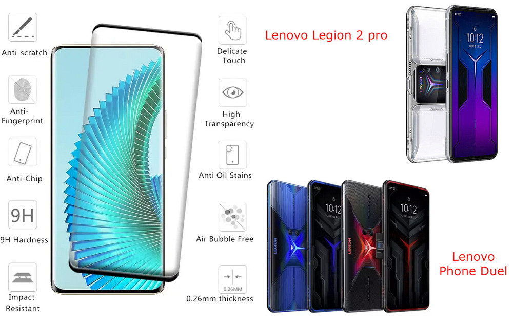 Захисне скло HyperGlass Pro для Lenovo Legion 2 pro, Phone Duel – максимальна чутливість та захист Київ - фото 2