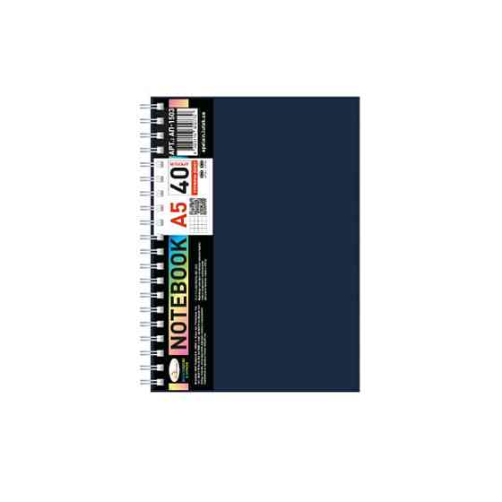 Блокнот А5 АП-1503(Black) 40 аркушів, пружина збоку Вінниця