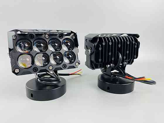 Фара LED 47W комплект, біле та жовте світло, 8 лінз Мукачево