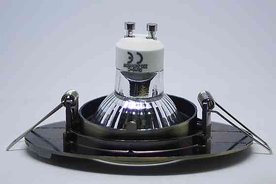 Спот - встраиваемый светильник 1хGU10х50W, бронза, L6134 поворотный Днепр