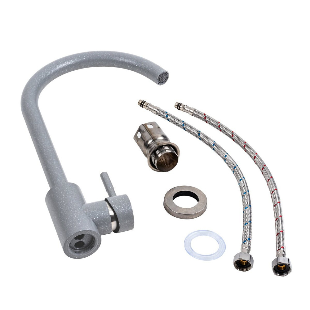 Змішувач кухонний VALESO 56 B NESP (3008 А) сірий металік Коломыя - изображение 2