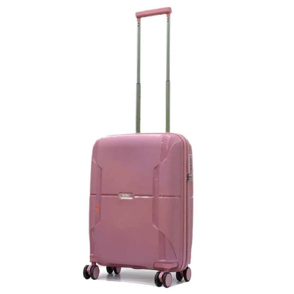 Валіза пластикова AIRTEX 245 мала 55 см рожева Київ - фото 1