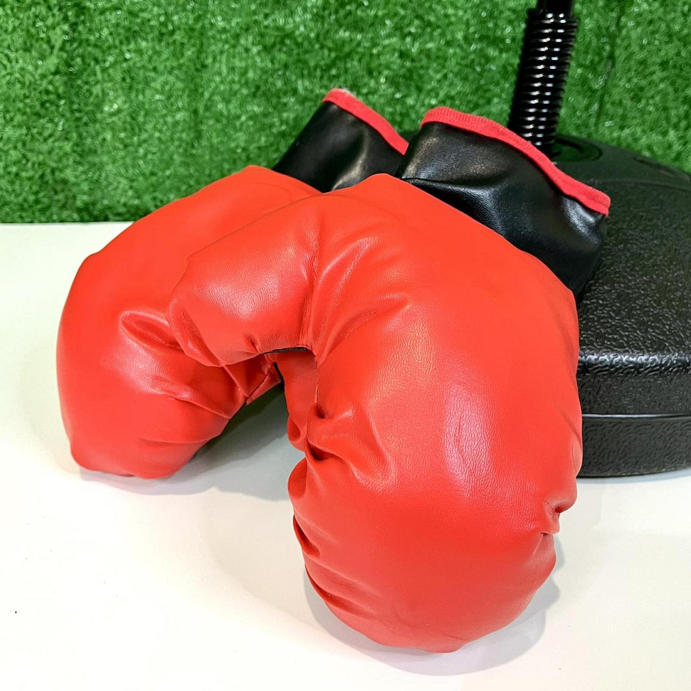 Дитячий набір на стійці, рукавички 118см Чорно-червоний (MR 1254-1) Чернігів - фото 2