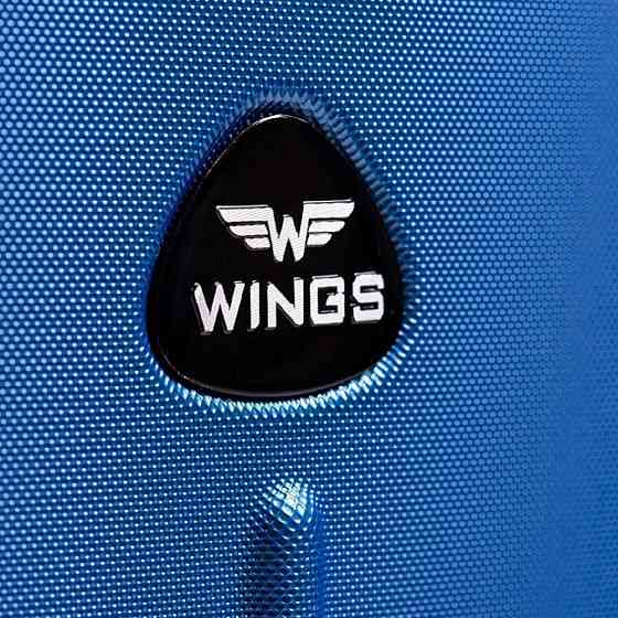 Чемодан пластиковый WINGS 888 средний синий Киев