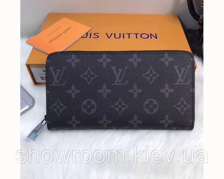 Мужской кошелек Louis Vuitton (60017) dark grey Киев - изображение 1
