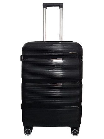 Валіза поліпропіленова Milano Bag 0307 середня 65 см чорна Київ - фото 1