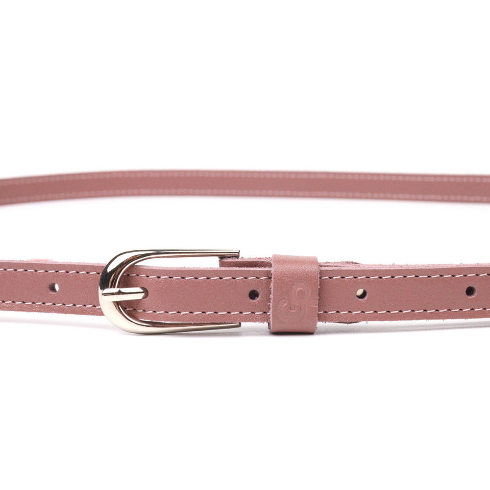 Вишуканий жіночий ремінь із натуральної шкіри Grande Pelle 21441 Рожевий Київ - фото 5