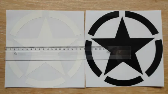 Наклейка на авто Звезда Большая Киев