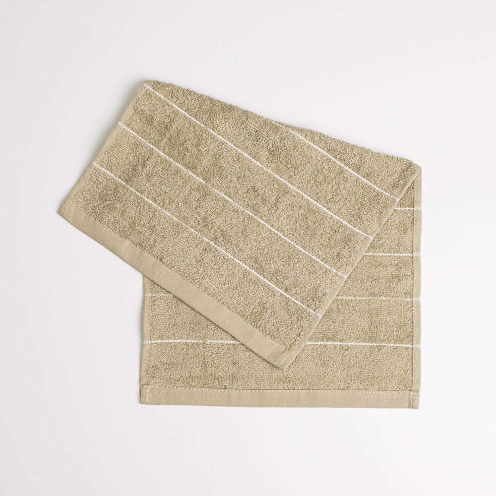 Махровий кухонний рушник зі смужками 30х50 см 400г/м2 GM Textile (Капучино) Суми - фото 1