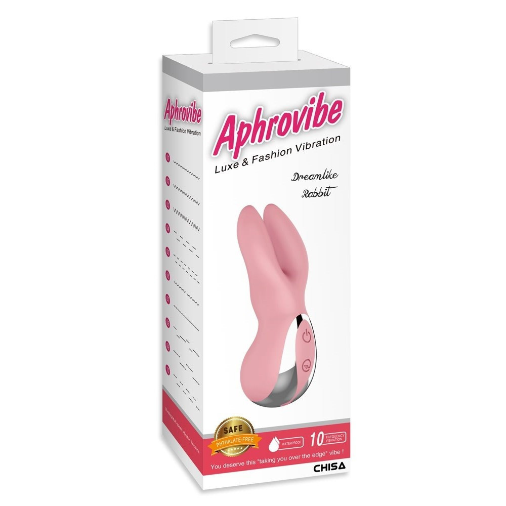 Вибратор для клитора в виде кролика Chisa Aphrovibe Dreamlike Rabbit, розовый Sex Aura Киев - изображение 7