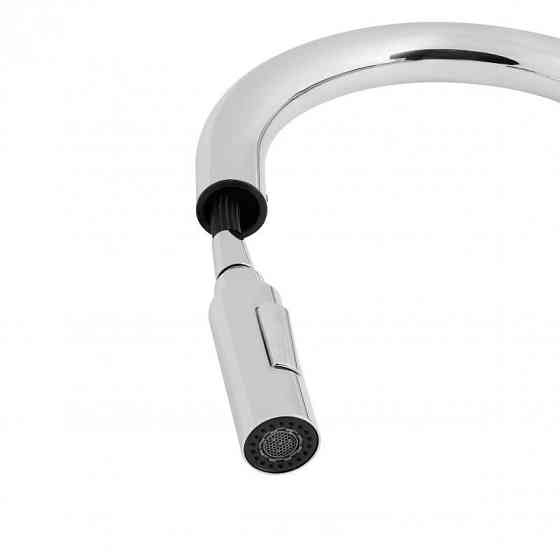 Смеситель для кухни Qtap Lenicka 9138103UC с выдвижным изливом Киев