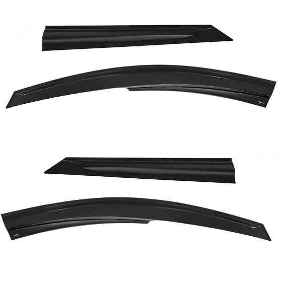 Дефлекторы окон (ветровики) Renault Logan 2005-2012, 4шт, SunPlex, седан, на скотче Винница