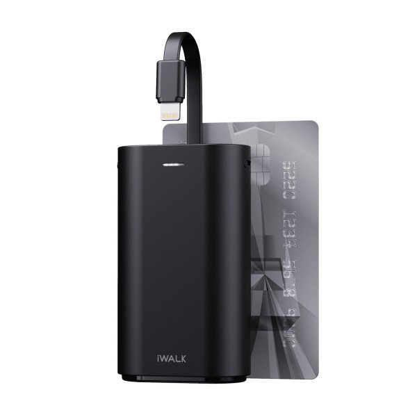 Портативный Power Bank iWALK Link Me 10000 9000 мА·ч, Lightning, Pass-Through, компактный, черный Киев - изображение 19