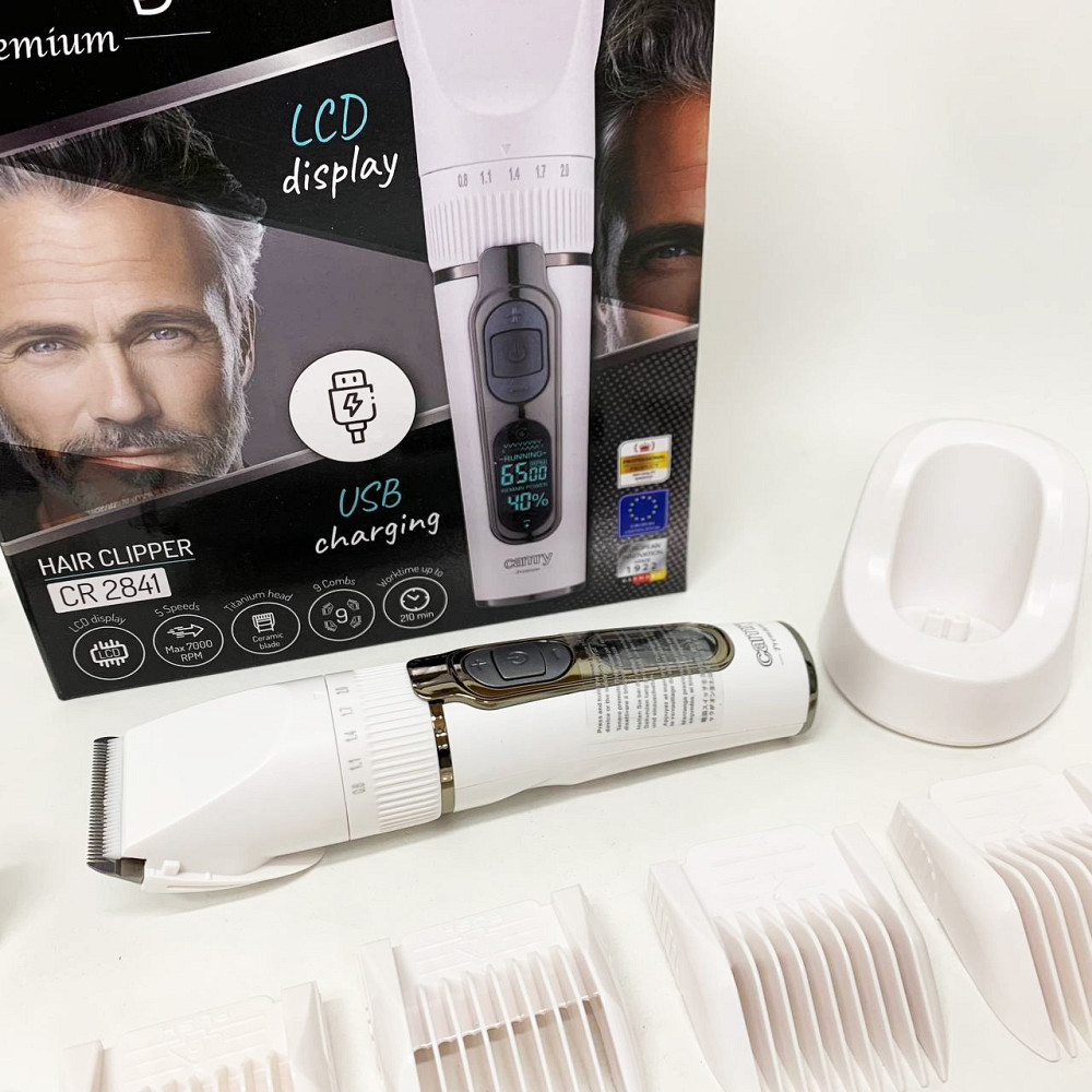 Беспроводной аккумуляторный триммер для стрижки волос Camry, Электрическая машинка для стрижки мощная PW-95 Львов - изображение 4