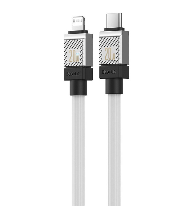 Кабель Baseus CoolPlay Series Fast Charging Cable Type-C to iP 20W 2m White Одеса - фото 3