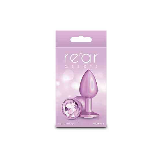 Анальна пробка NS Novelties Rear Assets — Iridescent Pink — Small — Pink Sex Aura Київ