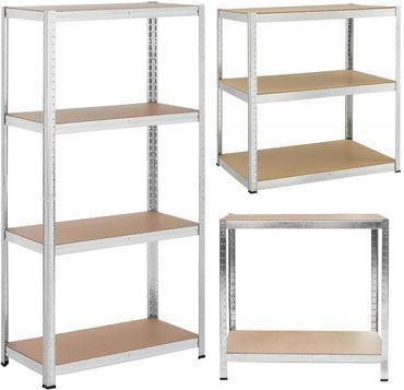 Стеллаж металлический 150x70x30 4 полки (серый) Киев - изображение 9