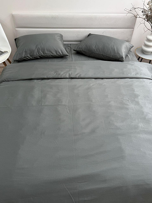 Ecotton Комплект наволочок Ecotton 50х70 см із полісатину 2 шт сірого кольору Киев - изображение 6