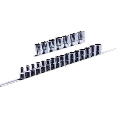 Набір головок Toptul торцевих на планці 1/2" 23шт. 8-32мм (GAAQ1604U) Вінниця - фото 1