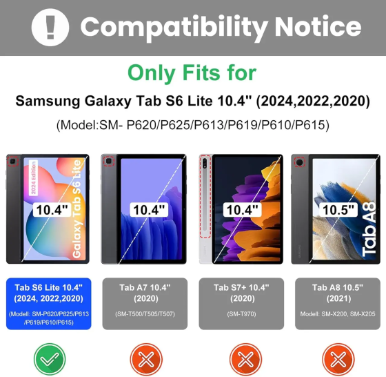 Чохол-клавіатура для Samsung Galaxy Tab S6 Lite 2024/2022/2020 10.4", Bluetooth, зі знімною клавіатурою та тримачем S-Pen Київ