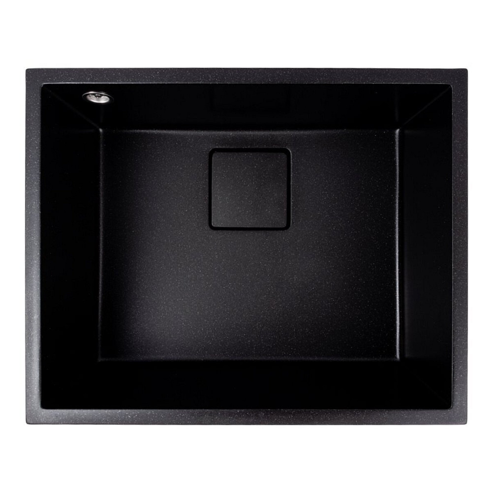 VALESO Кухонна гранітна мийка 5444 AMELI VALESO чорний металік, під стільницю Коломия - фото 1